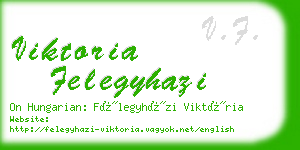 viktoria felegyhazi business card